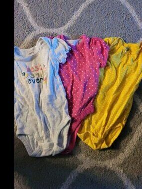 Baby girls size 6-12 months onesies